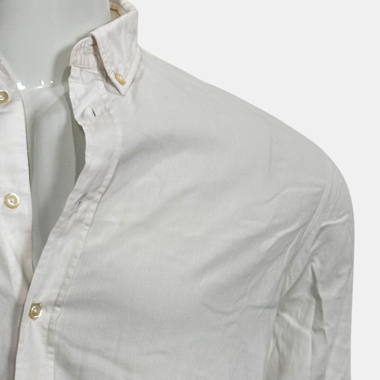 Boss Off White Shirt | Size Chest: 22 - Sleeve: 26 | Medium