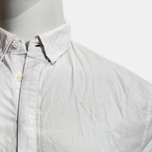 H&M White Shirt | Size Chest: 23 - Sleeve: 26 | Large