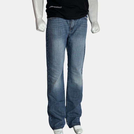 CK Blue Straight Fit Jeans | Size Waist: 36 - Length: 43