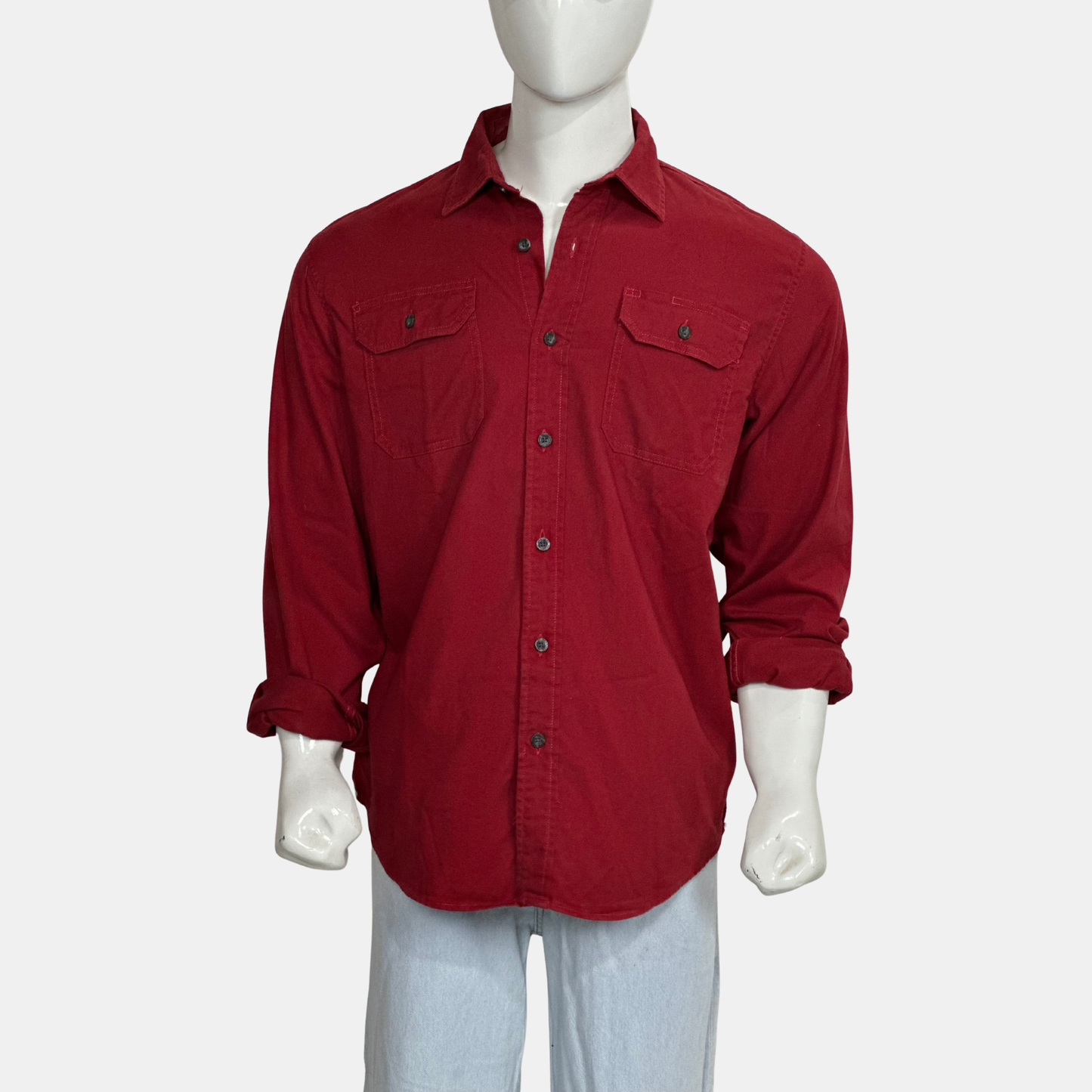 Wrangler Denim Shirt | Size Chest: 25 - Sleeve: 25 | XL