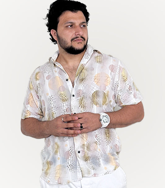 Versace Printed Short Sleeves Shirt | Size: XL