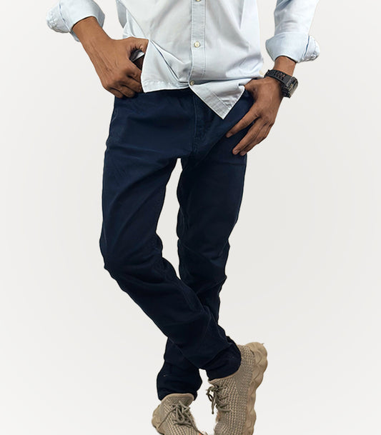 H&M Dark Blue Chino Jeans | Size Waist: 32