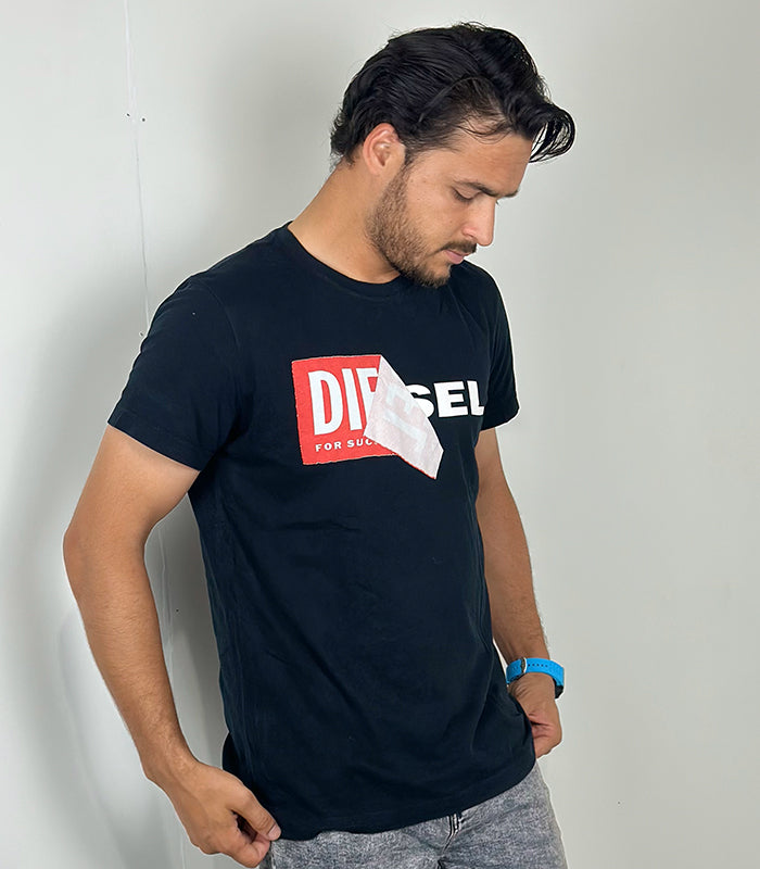 Diesel Men's Double Logo T Shirt | Size: Large