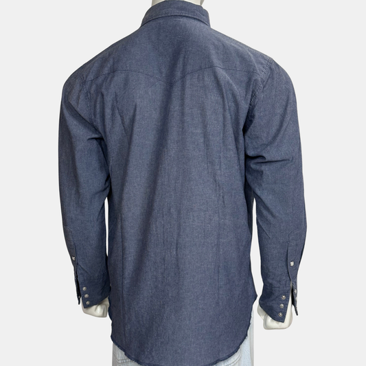 Wrangler Double Pocket Shirt | Size Chest: 23 - Sleeve: 23 | Large
