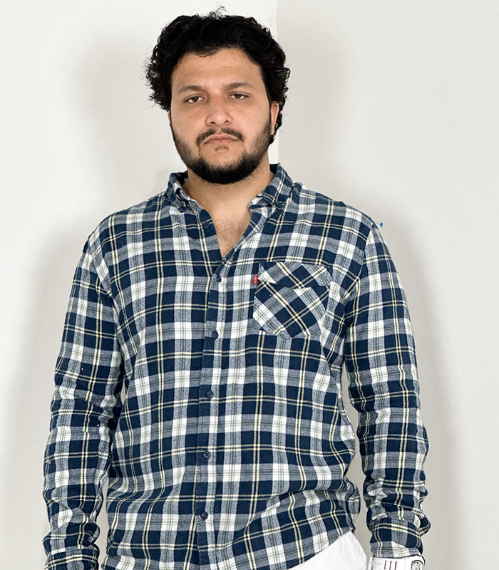 Levi's Men's Plaid Flannel Long Sleeve Shirt | Size: Large