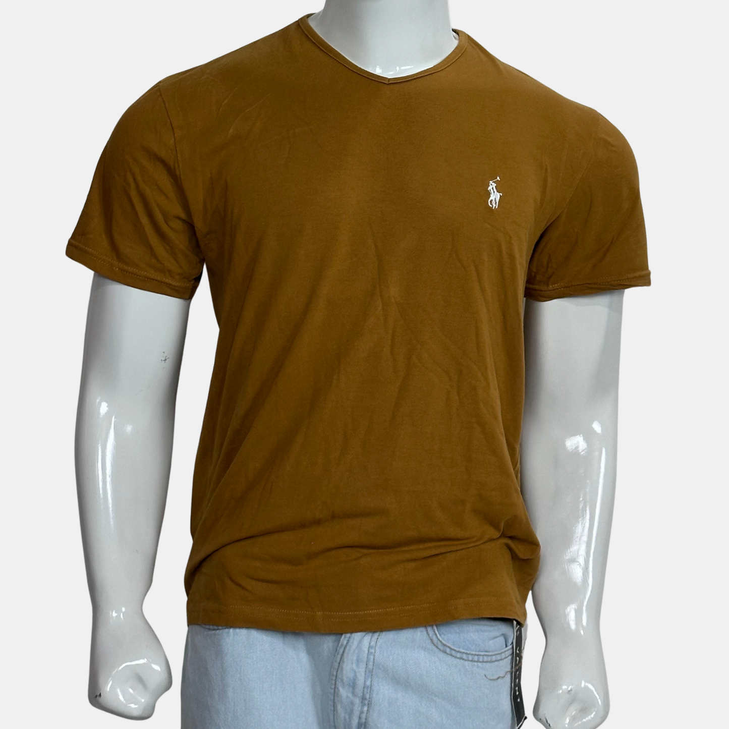 Polo V Neck T-Shirt | Size Chest: 22 | Large