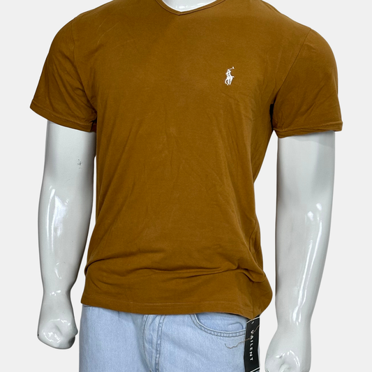 Polo V Neck T-Shirt | Size Chest: 22 | Large