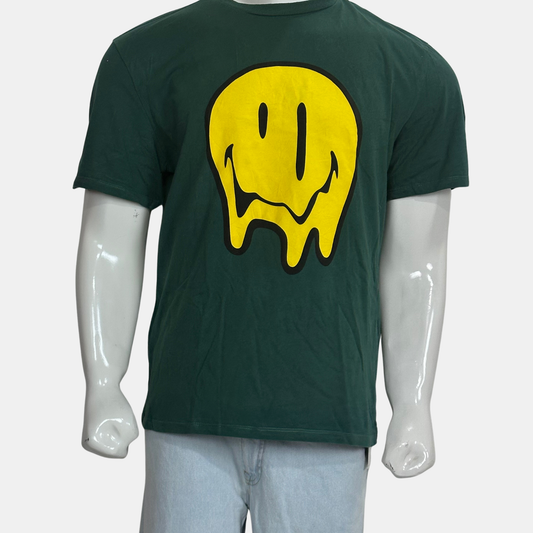 Bershka Smily World T-Shirt| Size Chest: 23 | XL