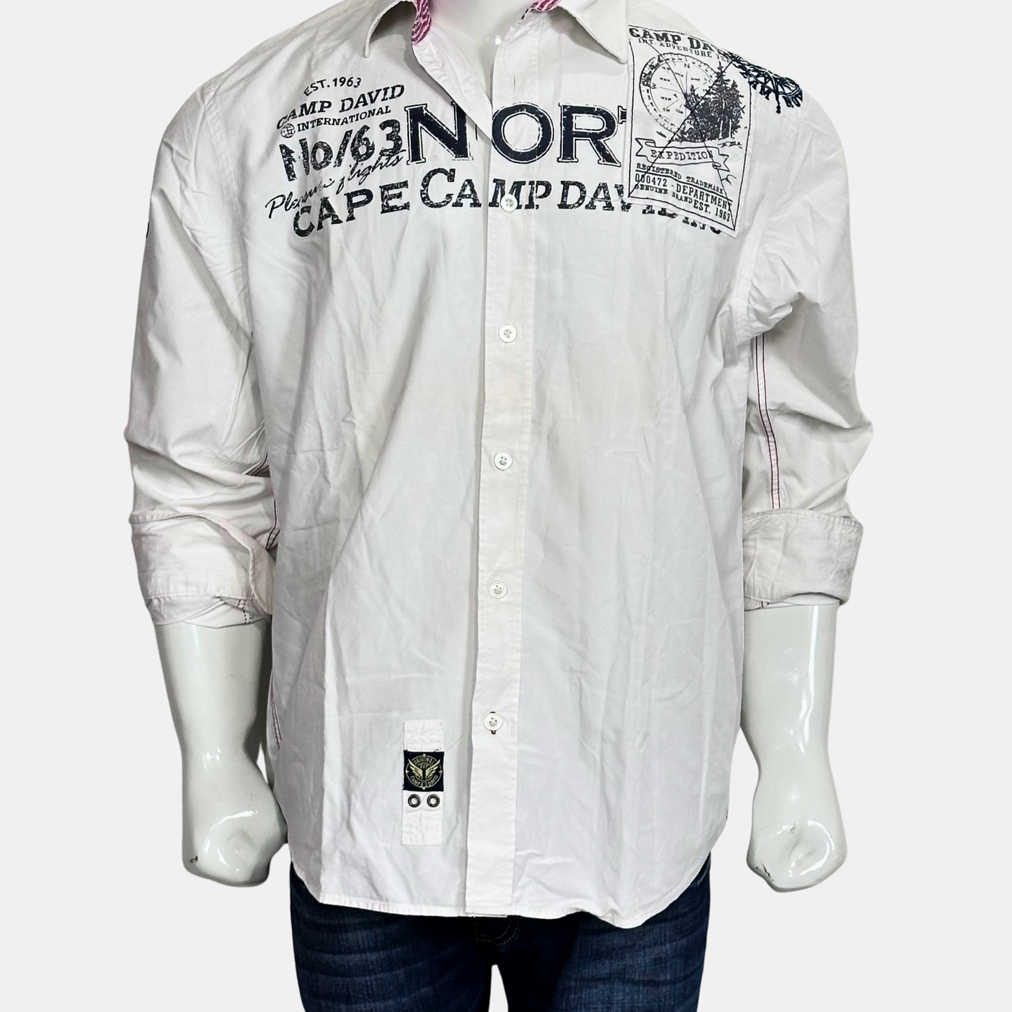 Camp David Shirt | Size Chest: 24 - Sleeve: 26 | XL