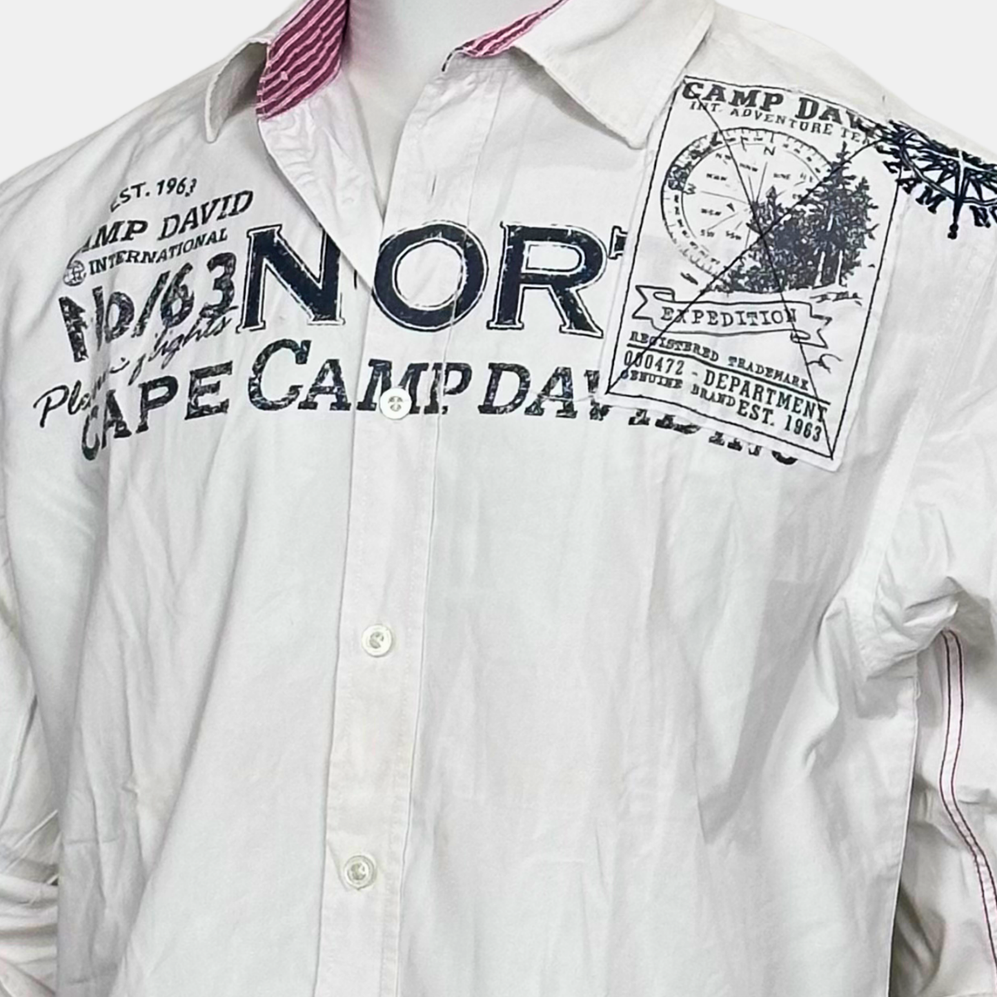 Camp David Shirt | Size Chest: 24 - Sleeve: 26 | XL