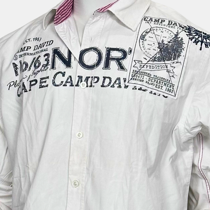 Camp David Shirt | Size Chest: 24 - Sleeve: 26 | XL