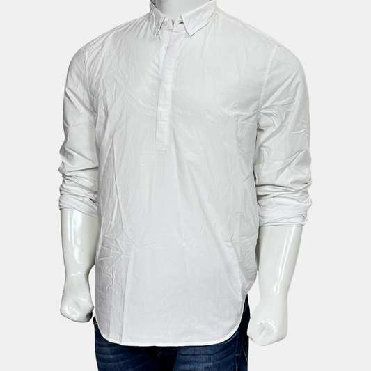 H&M White Shirt | Size Chest: 23 - Sleeve: 26 | Large