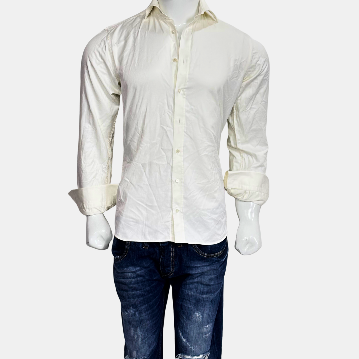 Stenstroms Slimline Twofold Super Cotton | Size Chest: 20 - Sleeve: 27 | Small