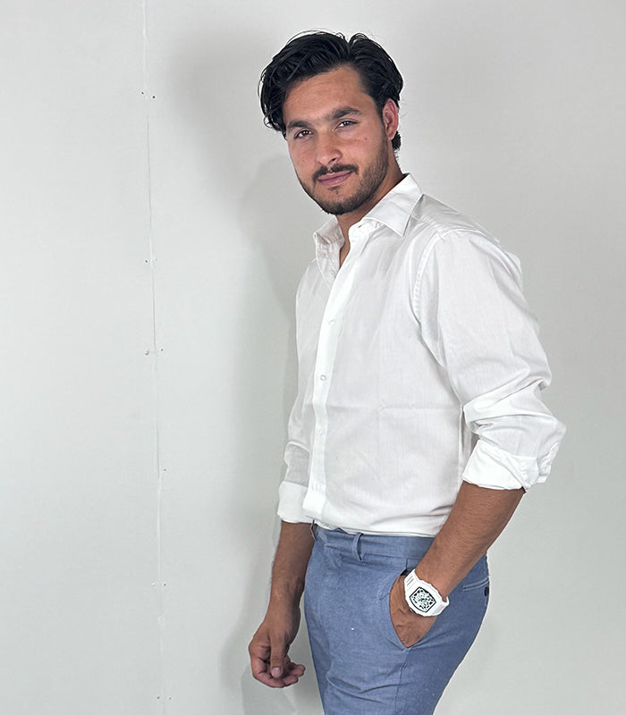 Redmond Modern Fit White Shirt | Size: Large