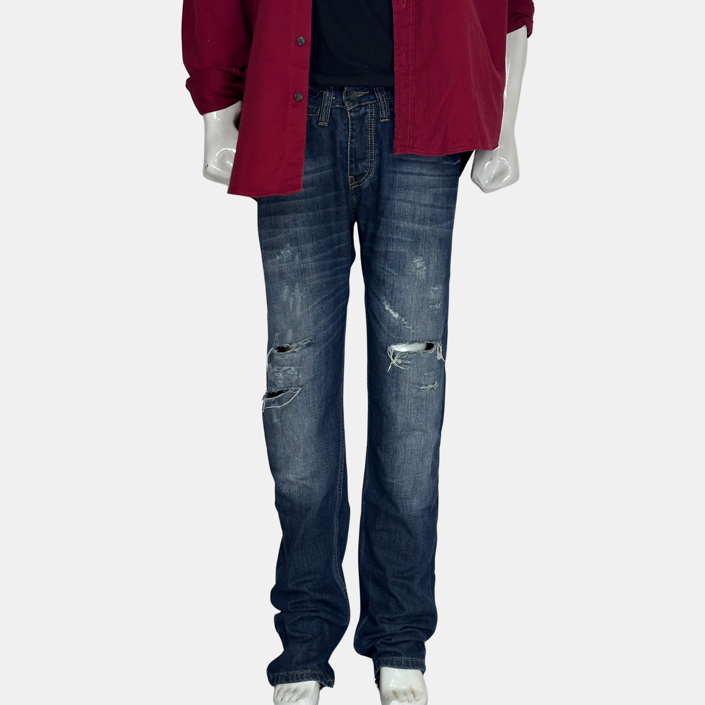 Dolce & Gabbana Damage Denim Jeans | Size Waist: 38 - Length: 46