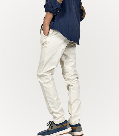 Jules Beige Linen Cotton | Size Waist: 30