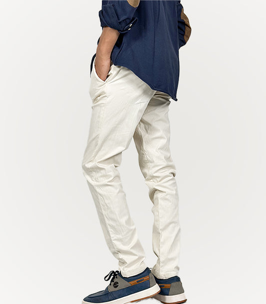Jules Beige Linen Cotton | Size Waist: 30