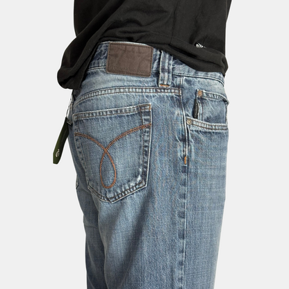 CK Blue Straight Fit Jeans | Size Waist: 36 - Length: 43