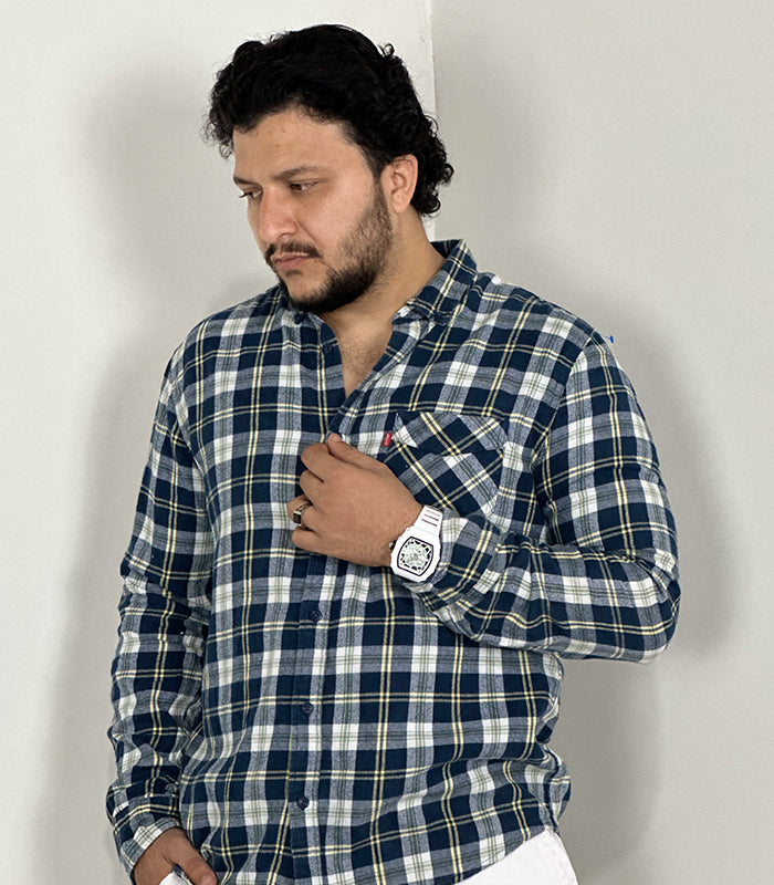 Levi's Men's Plaid Flannel Long Sleeve Shirt | Size: Large