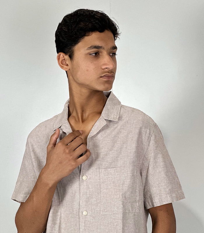 H&M Linen- Blend Resort Shirt | Size: Large