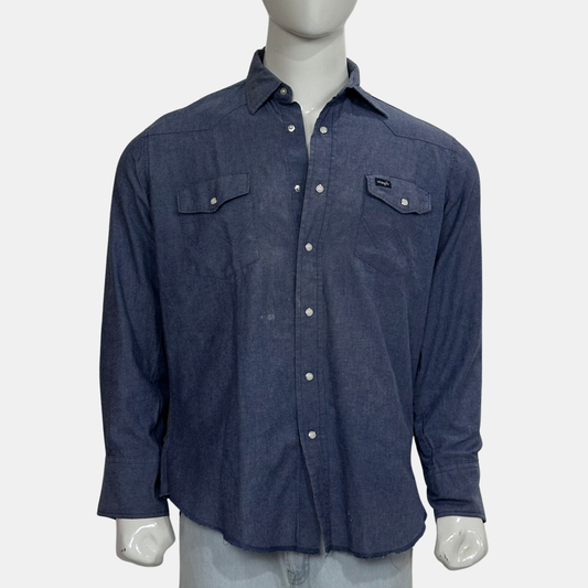 Wrangler Double Pocket Shirt | Size Chest: 23 - Sleeve: 23 | Large