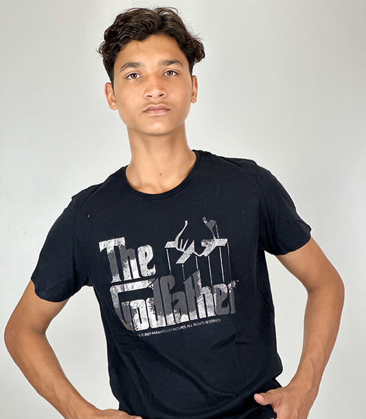 Zara Men The God Father Black T Shirt | Size: Medium