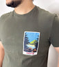 C&A Olive Green Printed T Shirt | Size: XL