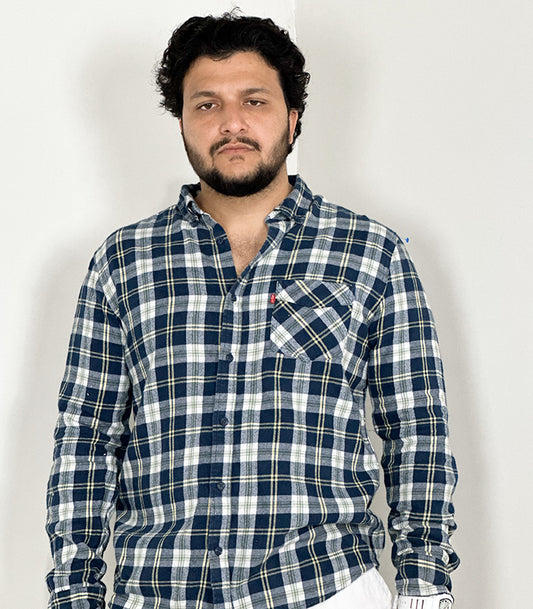 Levi's Men's Plaid Flannel Long Sleeve Shirt | Size: Large