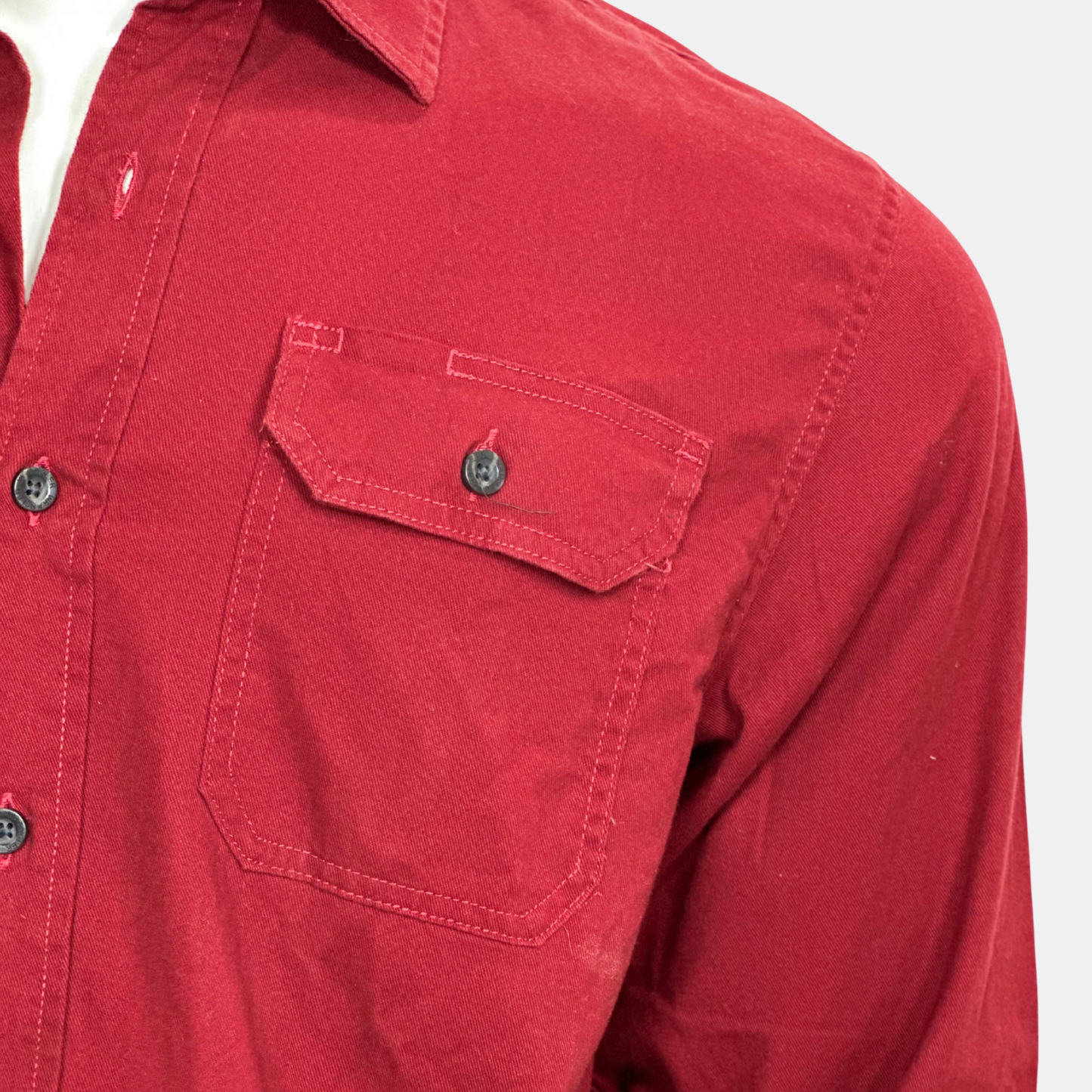Wrangler Denim Shirt | Size Chest: 25 - Sleeve: 25 | XL