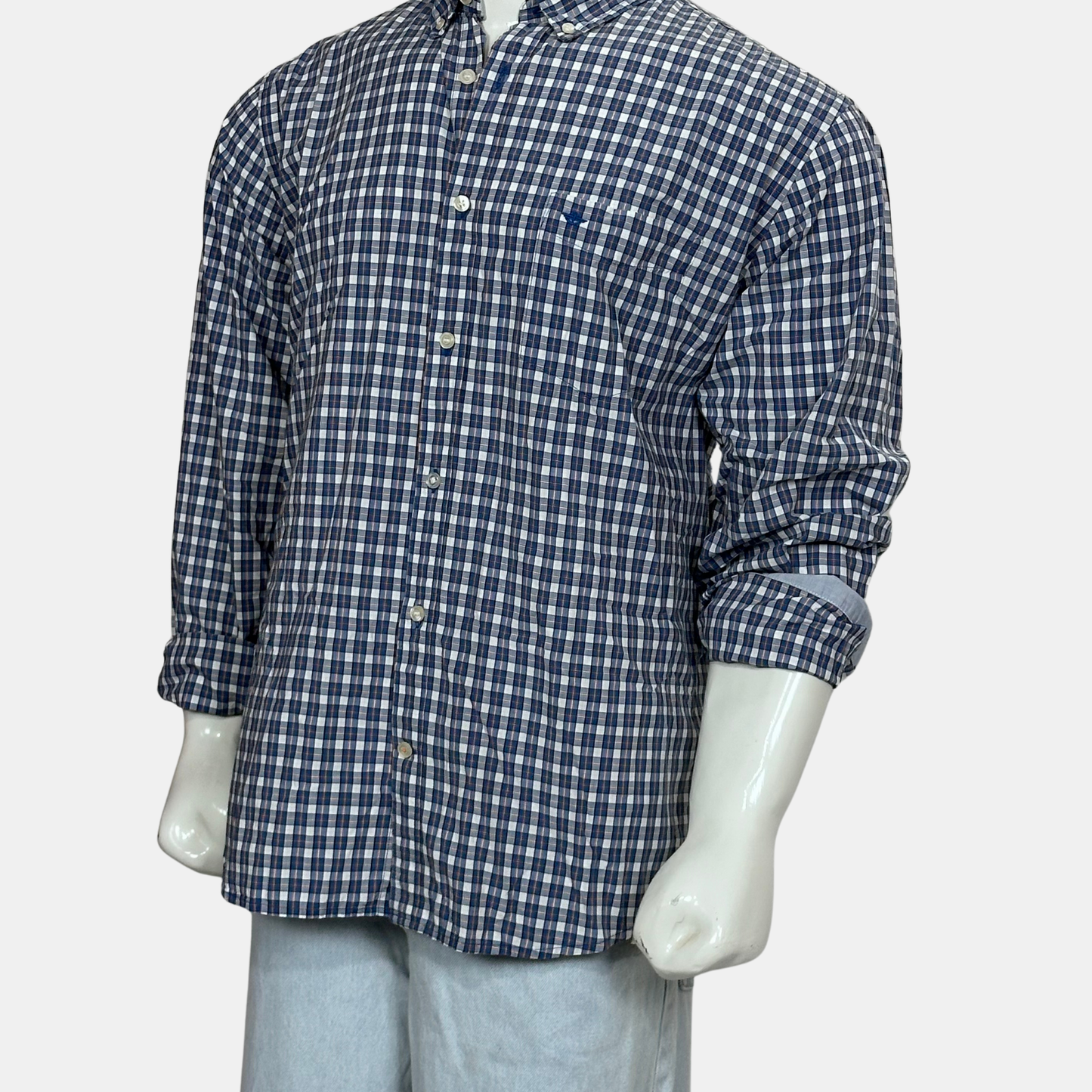 Dockers Checkboxes Shirt | Size Chest: 26.5 - Sleeve: 26 | XXL