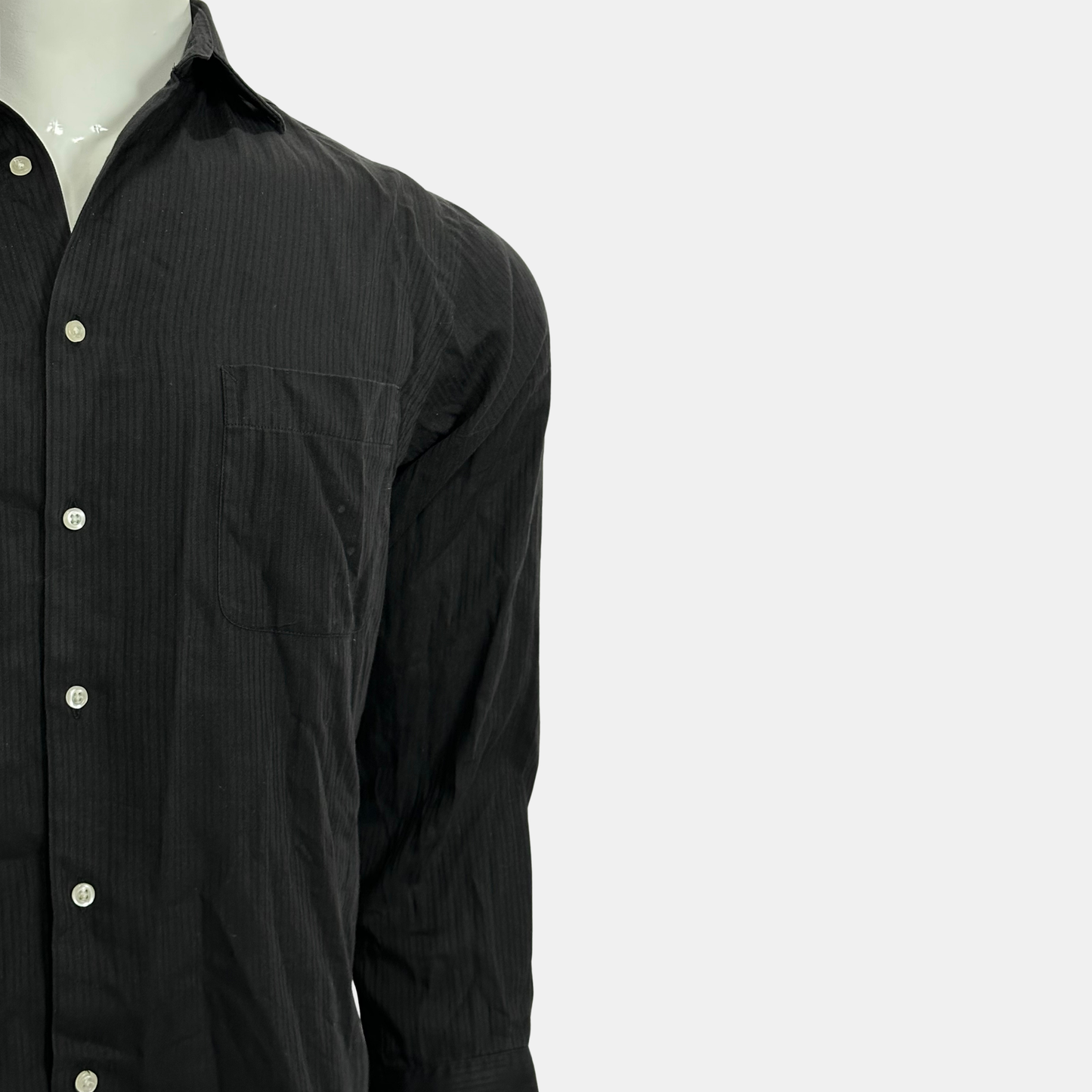 Dockers Black Shirt | Size Chest: 22 - Sleeve: 23 | Medium