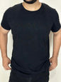 CK Logo Embossed Black T Shirt | Size: XL